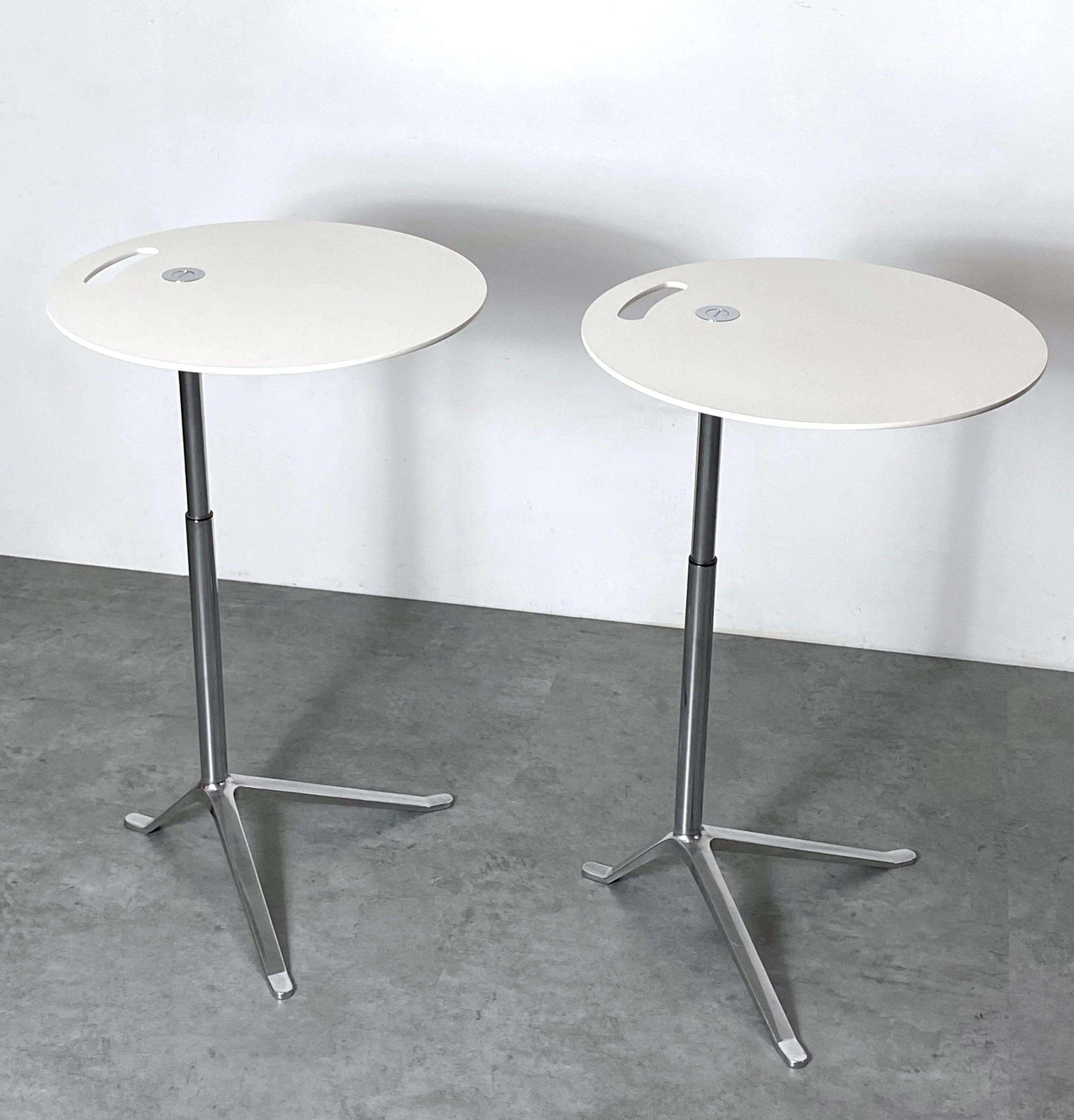 Pair Kasper Salto Fritz Hansen Adjustable Side Tables — The S